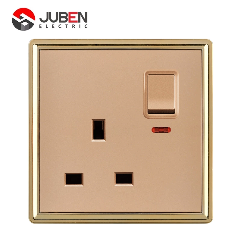 SINGLE 13A SWITCHED SOCKET WITH LIGHT