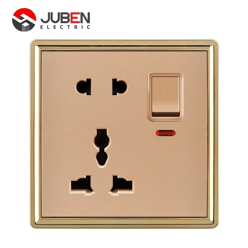 SINGLE 5PIN MULTI SWITCHD SOCKET WITH LIGHT