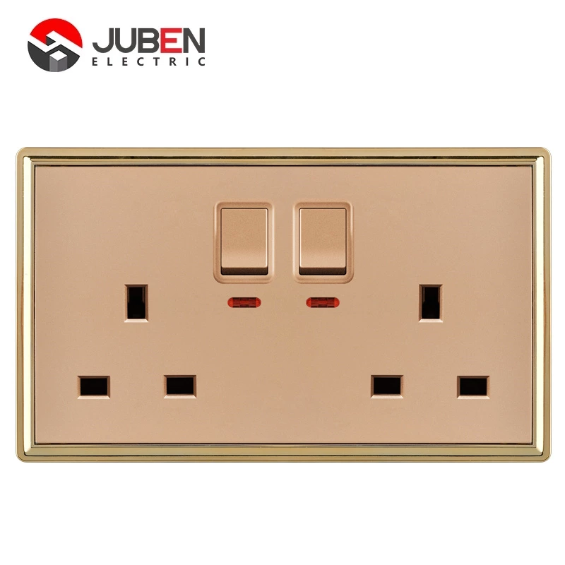 DOUBLE 13A SWITCHED SOCKET WITH LIGHT