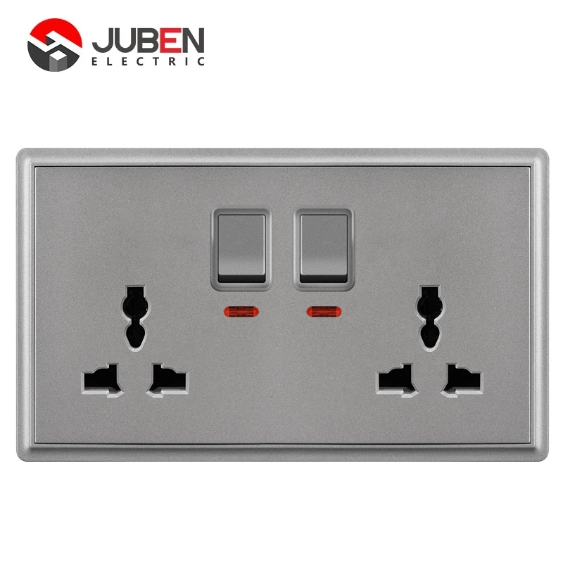 DOUBLE 13A MULTI SWITCHED SOCKET WITH LIGHT