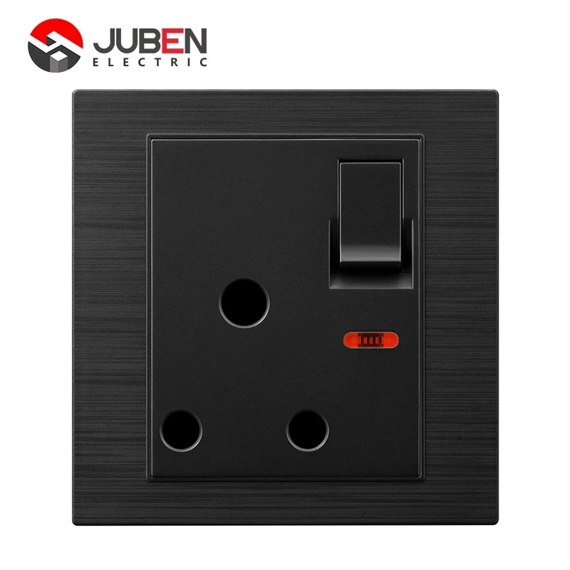 SINGLE 15A SWITCHED SOCKET WITH LIGHT