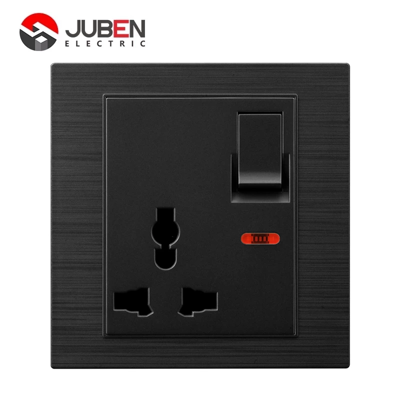 SINGLE 13A MULTI SWITCHED SOCKET WITH LIGHT