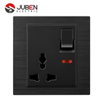 SINGLE 13A MULTI SWITCHED SOCKET WITH LIGHT