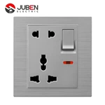 SINGLE 5PIN MULTI SWITCHD SOCKET WITH LIGHT