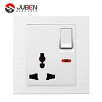 SINGLE 13A MULTI SWITCHED SOCKET WITH LIGHT