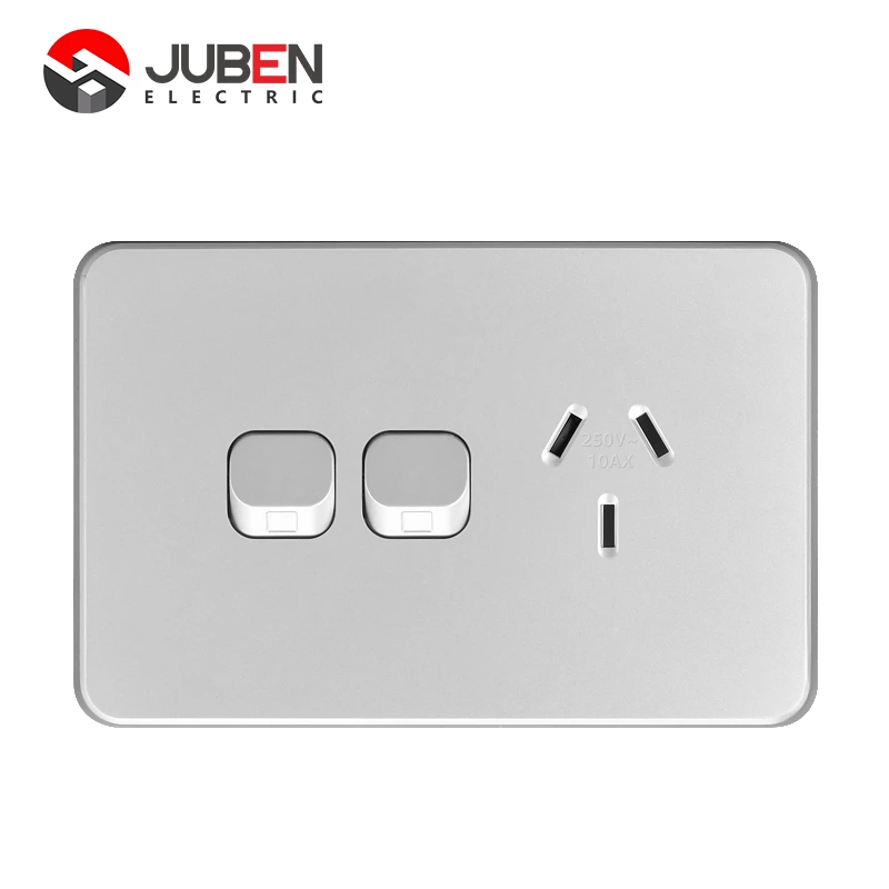 10A HORIZONTAL SINGLE POWER POINT WITH EXTRA SWITCH