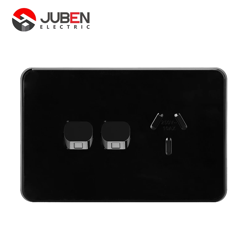 10A HORIZONTAL SINGLE POWER POINT WITH EXTRA SWITCH