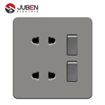 2 GANG 1 WAY SWITCH WITH 4PIN SOCKET