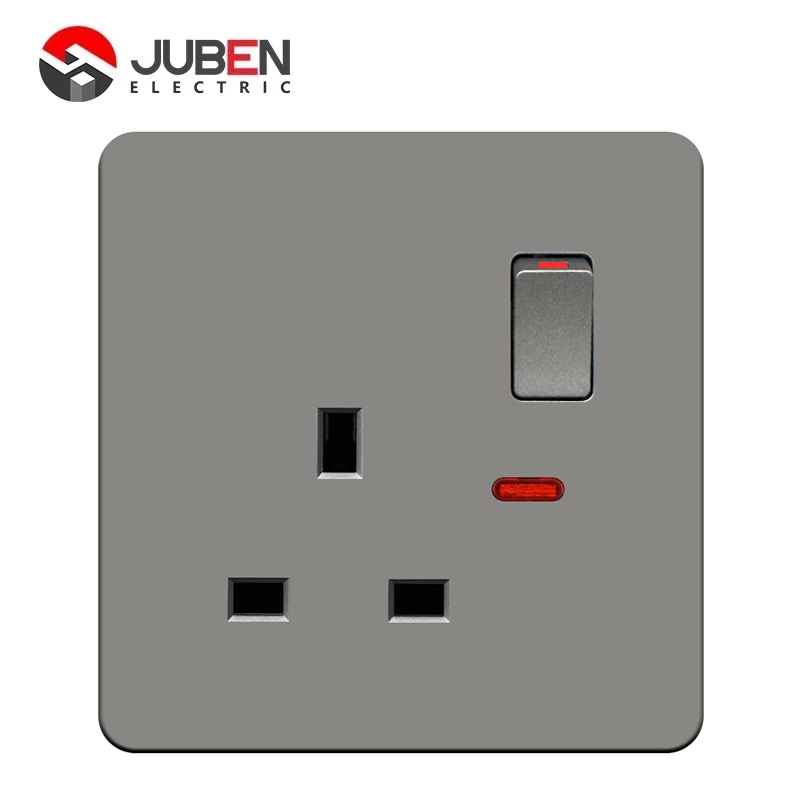 SINGLE 13A SWITCHED SOCKET WITH LIGHT