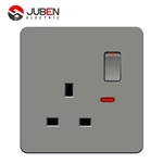 SINGLE 13A SWITCHED SOCKET WITH LIGHT