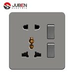 2 GANG 1 WAY SWITCH WITH MULTI-FUNCTIONAL 5 PIN SOCKET