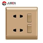 2 GANG 1 WAY SWITCH WITH 4 PIN SOCKET