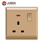 SINGLE 13A SWITCHED SOCKET WITH LIGHT