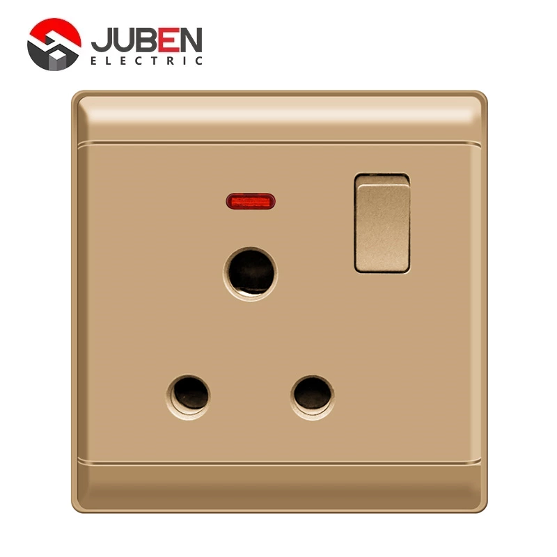 SINGLE 15A SWITCHED SOCKET WITH LIGHT