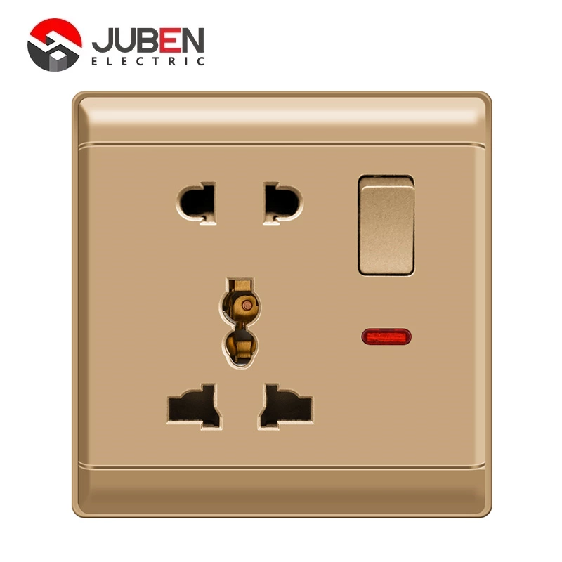 SINGLE 5PIN MUILTI SWITCHED SOCKET WITH LIGHT