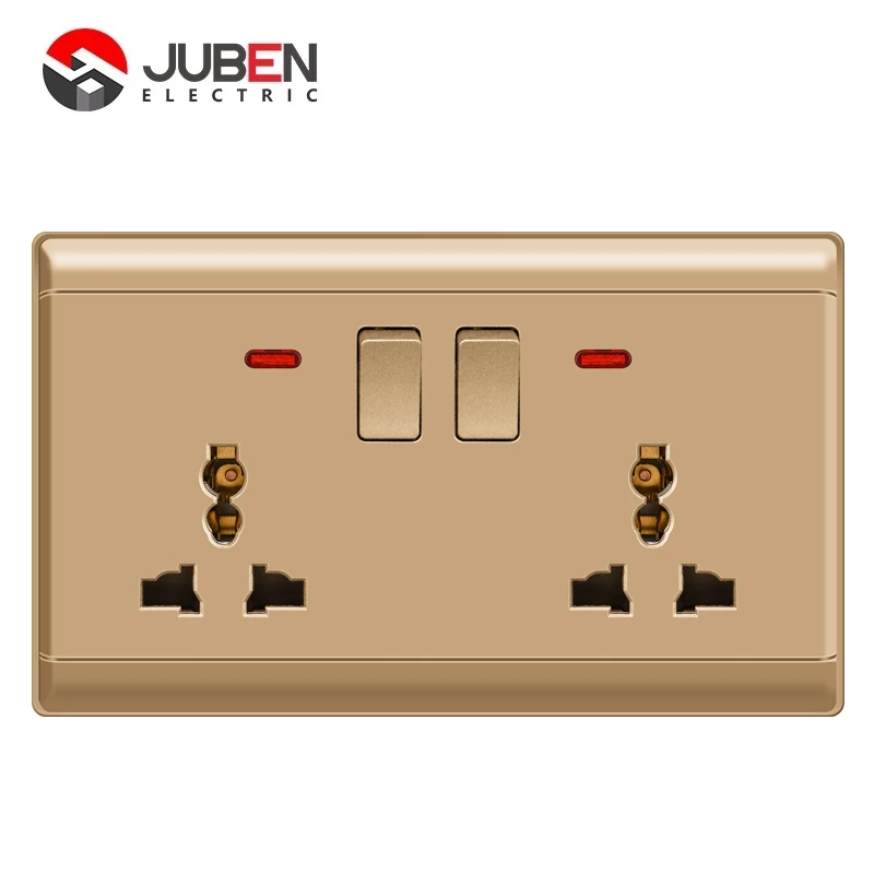 DOUBLE 13A MULTI SWITCHED SOCKET WITH LIGHT