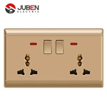 DOUBLE 13A MULTI SWITCHED SOCKET WITH LIGHT