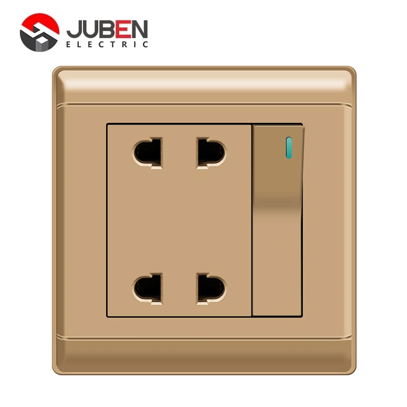 A SINGLE CONTROL SWITCH AND FOUR HOLE SOCKET