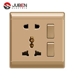TWO SINGLE CONTROL SWITCH AND FIVE HOLE SOCKET
